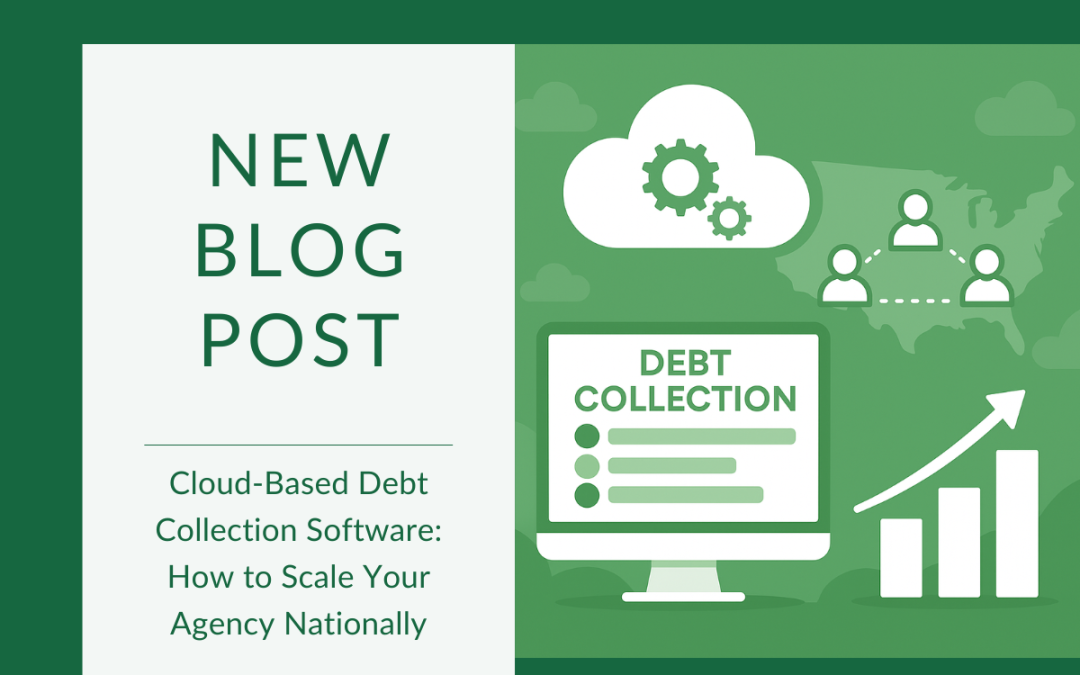 Abstract green and white of Cloud-Based Debt Collection Software: How to Scale Your Agency Nationally